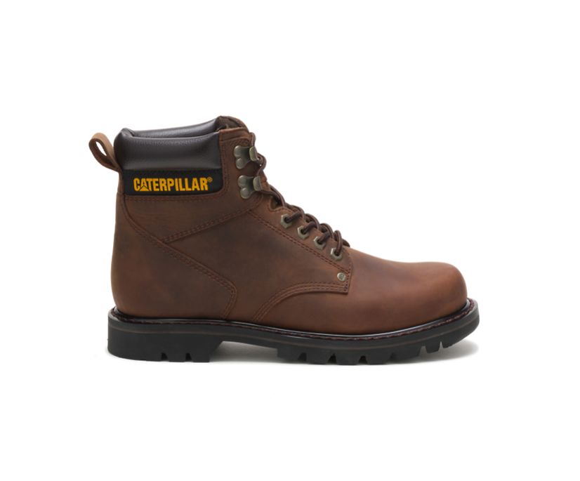 Caterpillar Second Shift Argentina - Botines De Seguridad Hombre Marrones Oscuro ( 482-AWTZEY )